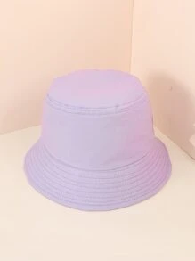 Solid Color King Embroidered Bucket Hat