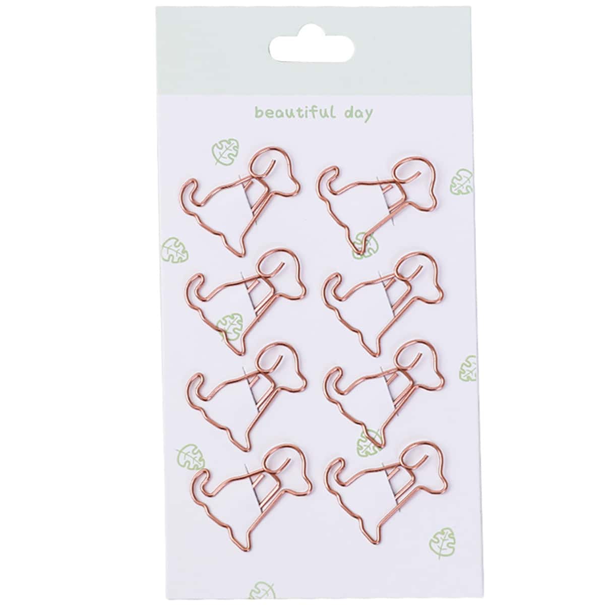 

8pcs Random Metal Paper Clip, Multicolor