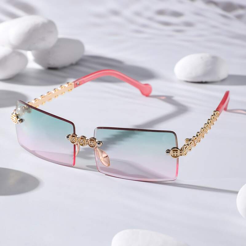 

Rimless Tinted Lens Sunglasses