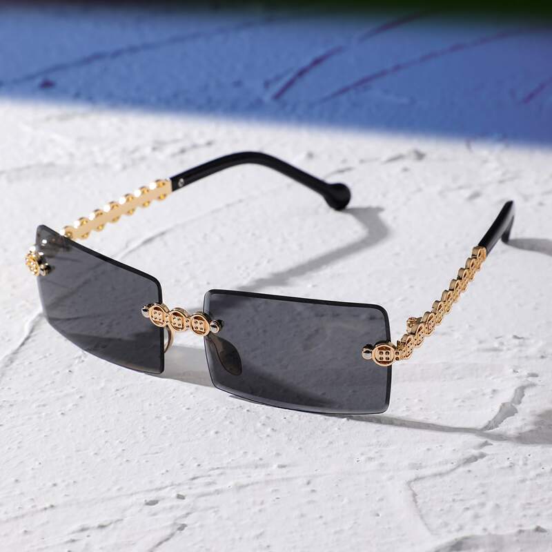 

Rimless Tinted Lens Sunglasses