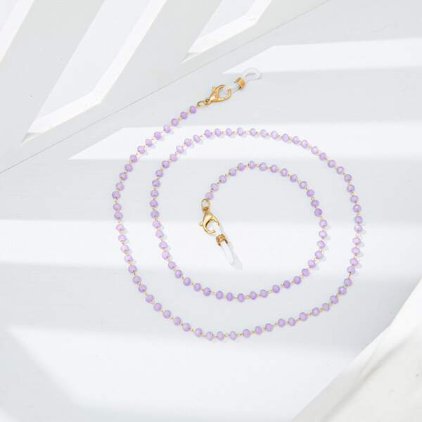 

Crystal Decor Glasses Chain, Purple