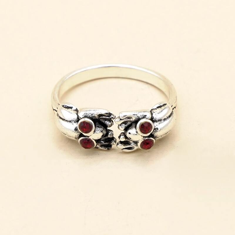 

1pc Frog Ring, Silver