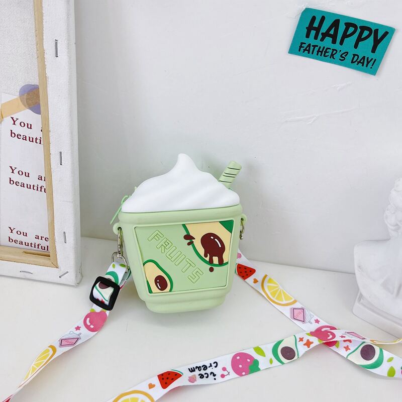 

Mini Ice Cream Shaped Crossbody Bag, Mint green