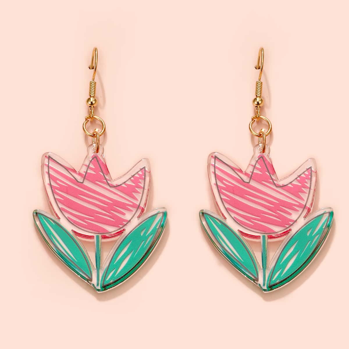 

Floral Decor Earrings, Multicolor