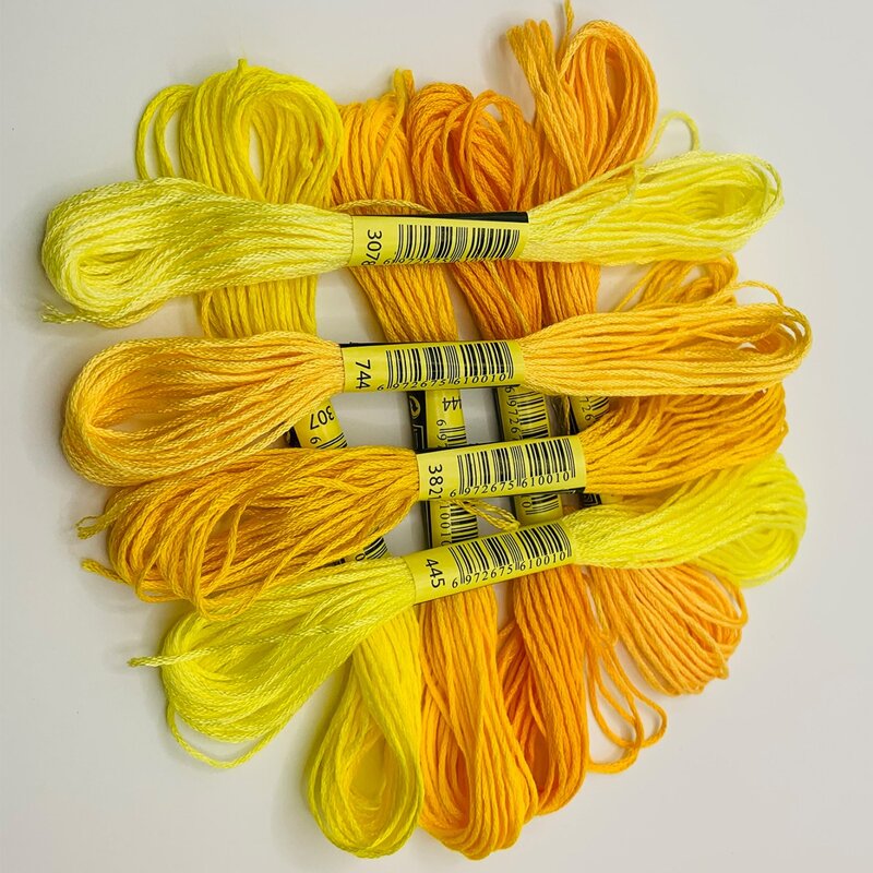 

8pcs Color Embroidery Thread, Multicolor