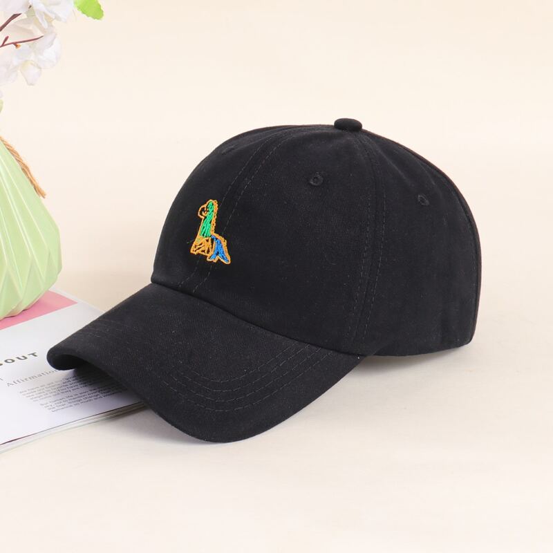 

Cartoon Embroidery Baseball Cap, Black