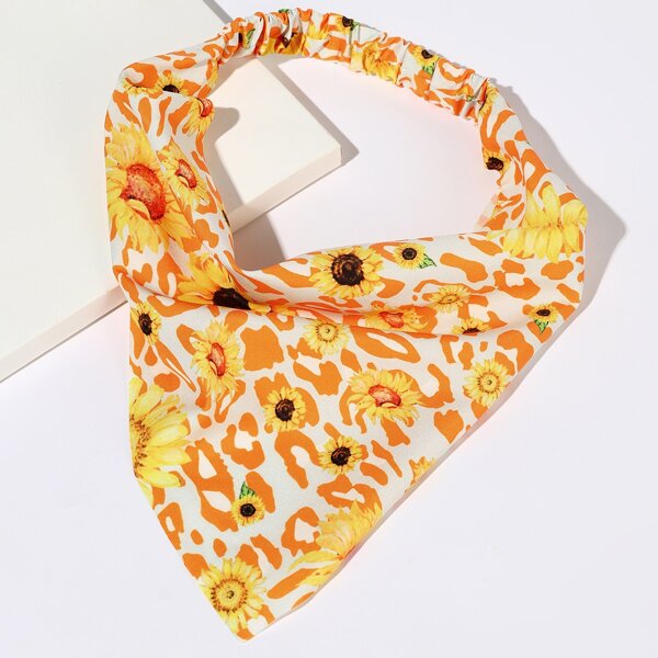 

Flower Pattern Hair Band, Multicolor