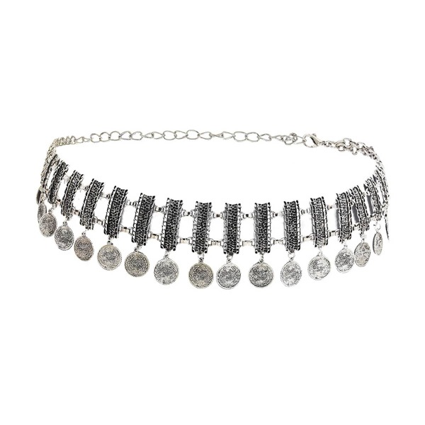 

Round Charm Waist Chain, Silver