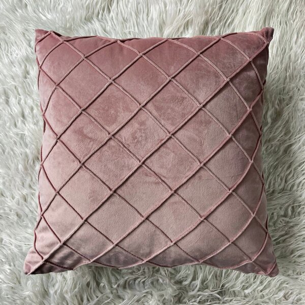 

Solid Color Cushion Cover Without Filler, Pink