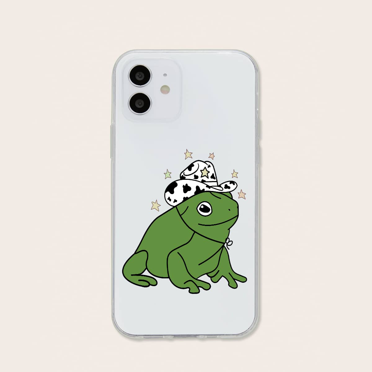 

Cartoon Frog Phone Case, Clear