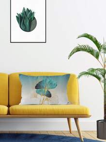 Ginkgo Leaf Print Cushion Cover không có chất làm đầy - Nhiều màu - Xem 5