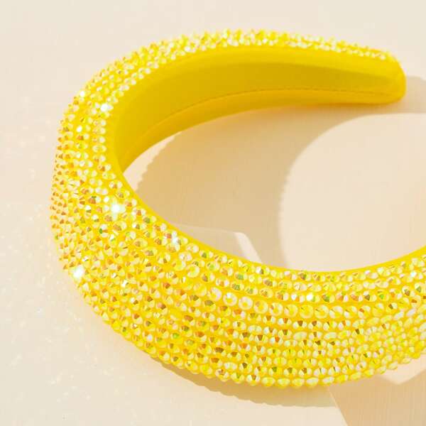 

Rhinestone Decor Hair Hoop, Yellow