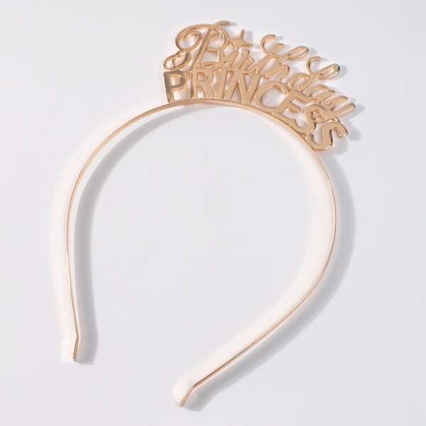 

Birthday Letter Decor Headband, Gold
