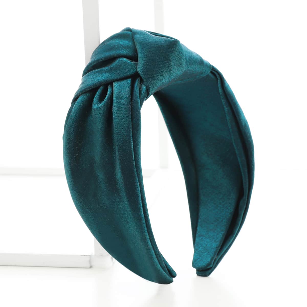 

Knot Decor Wide Headband, Dark green