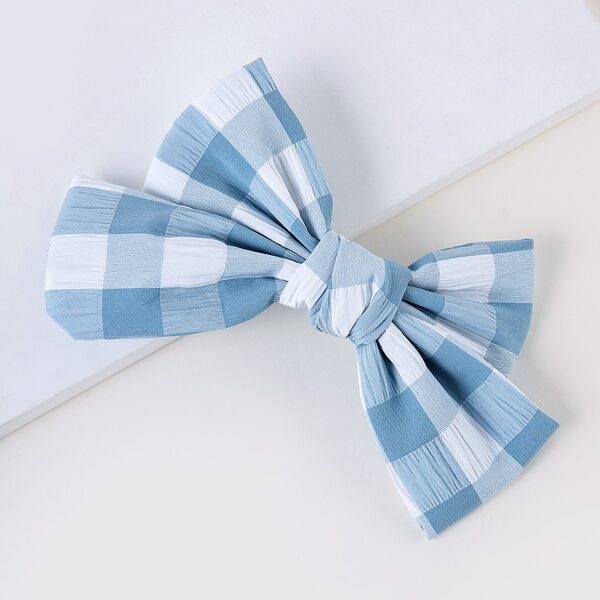 

Plaid Bow Hair Clip, Multicolor