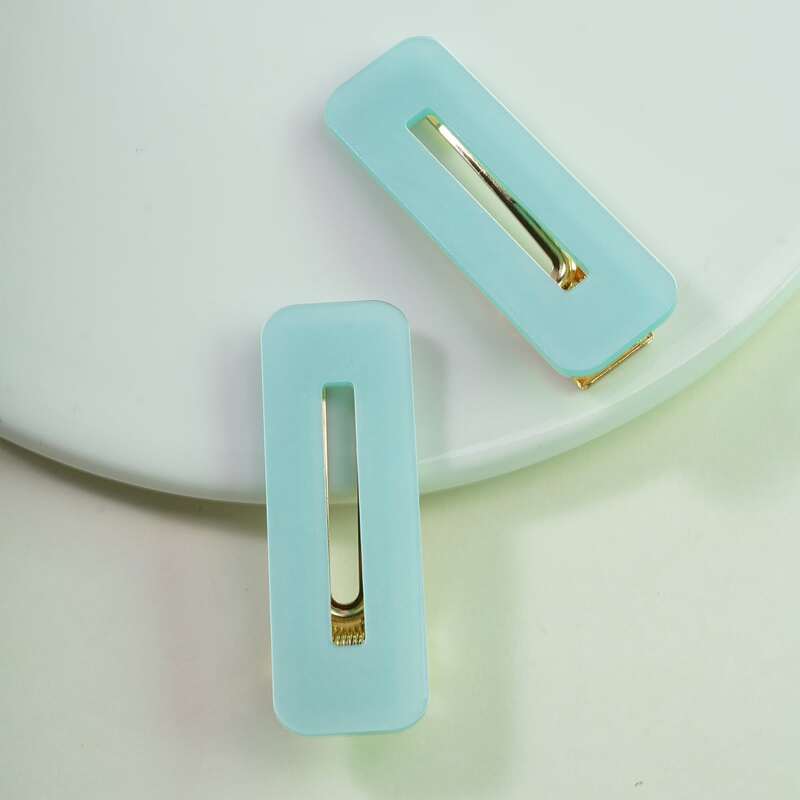 

2pcs Alligator Hair Clip, Mint blue