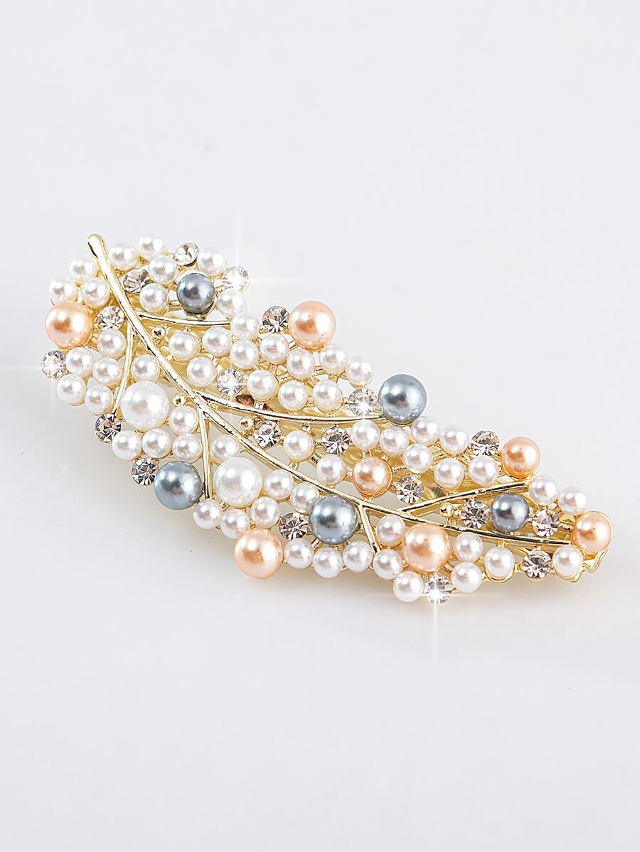 Đồ trang trí Ngọc Trai giả Kẹp tóc Thanh lịch - Nhiều màu - Xem 1