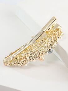 Đồ trang trí Ngọc Trai giả Kẹp tóc Thanh lịch - Nhiều màu - Xem 3