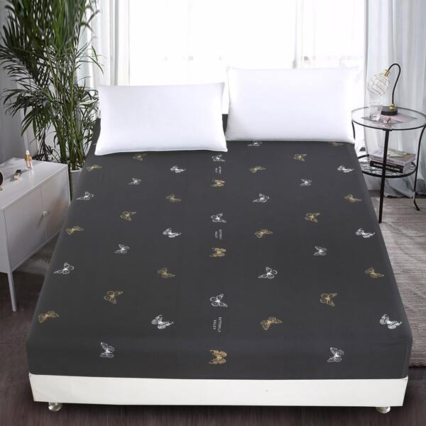 

Butterfly Print Fitted Sheet, Multicolor