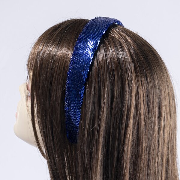 

Sequin Decor Headband, Blue