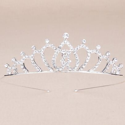 Rhinestone Crown Hair Accessory
