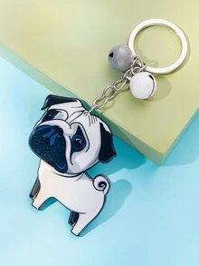 Cartoon Dog Pendant Keychain - Multicolor - View 2
