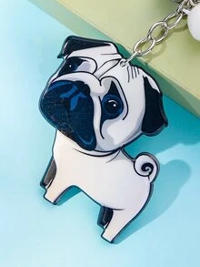 Cartoon Dog Pendant Keychain - Multicolor - View 3