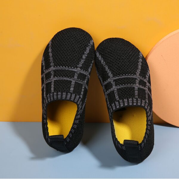 

Toddler Boys Plaid Pattern Flats, Black