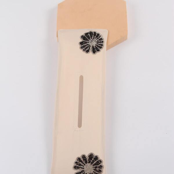

Rhinestone Decor Hair Accessory, Beige