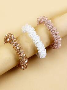 Băng đô đính cườm 3 gói - Nhiều màu - Xem 2