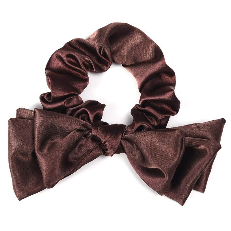 

Solid Knot Hair Tie, Coffee brown