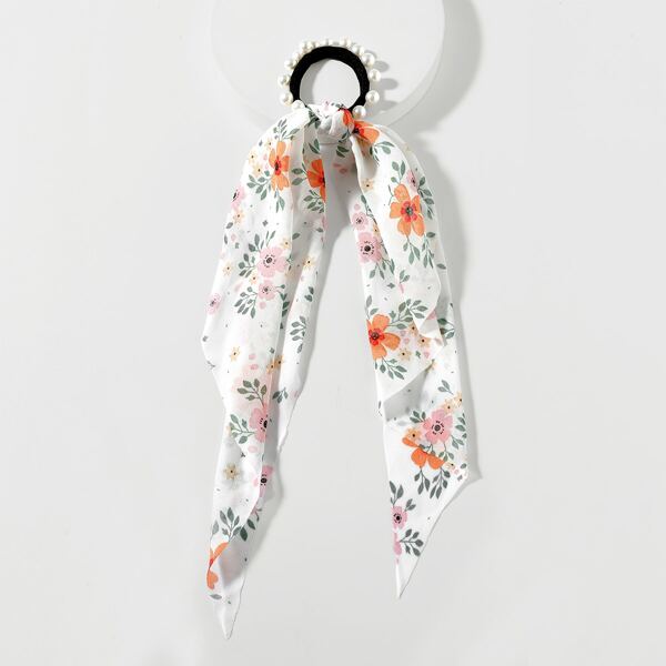 

Flower Print Hair Tie, Multicolor