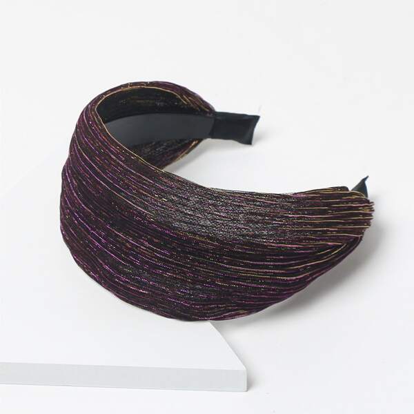 

Wide Hair Hoop, Purple