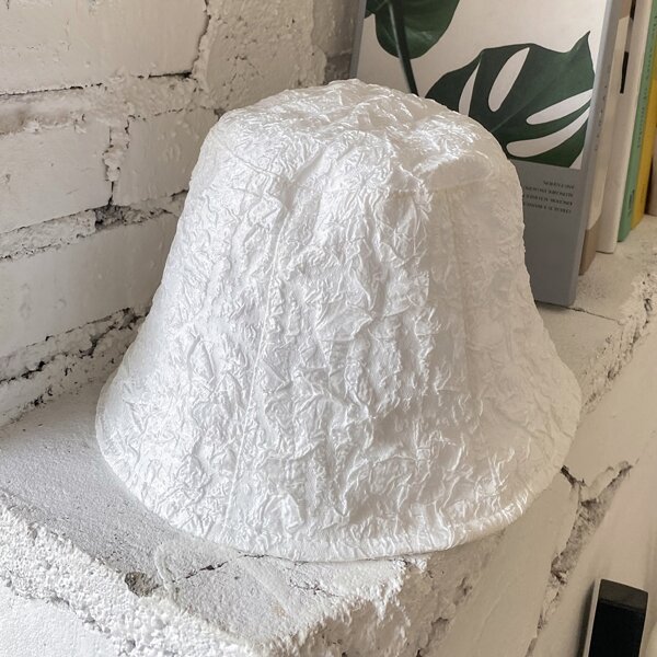 

Minimalist Bucket Hat, White