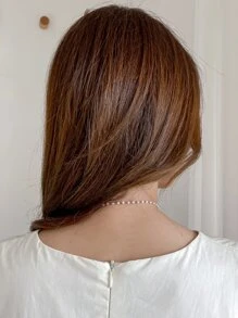 DAZY 花細節項鍊 - 金黃色 - 查看 2