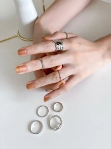 DAZY Nhẫn - Bạc - Xem 5