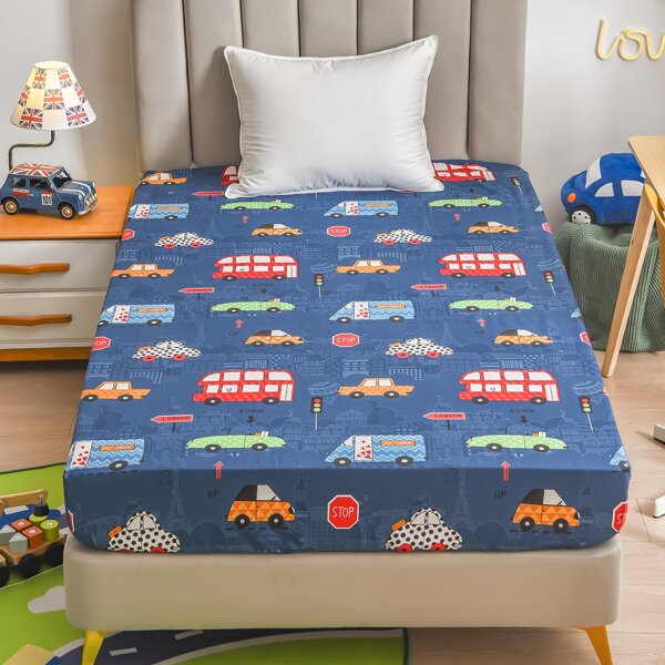 

Kids Car Print Fitted Sheet, Multicolor