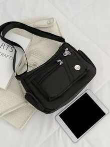 简约斜挎包女士尼龙斜挎包，休闲多口袋单肩包，轻便旅行钱包，送给妈妈的母亲节礼物优雅花卉图案手提包，女士时尚仿皮单肩包，双手柄钱包小号多口袋斜挎包，帆布轻便邮差包，休闲时尚百搭单肩包