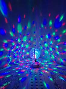 Đèn cảm biến nhịp điệu USB 6cm nhấp nháy hình quả cầu ma thuật, trang trí không khí tiệc tùng, đèn nhạc disco - Nhiều màu - Xem 1