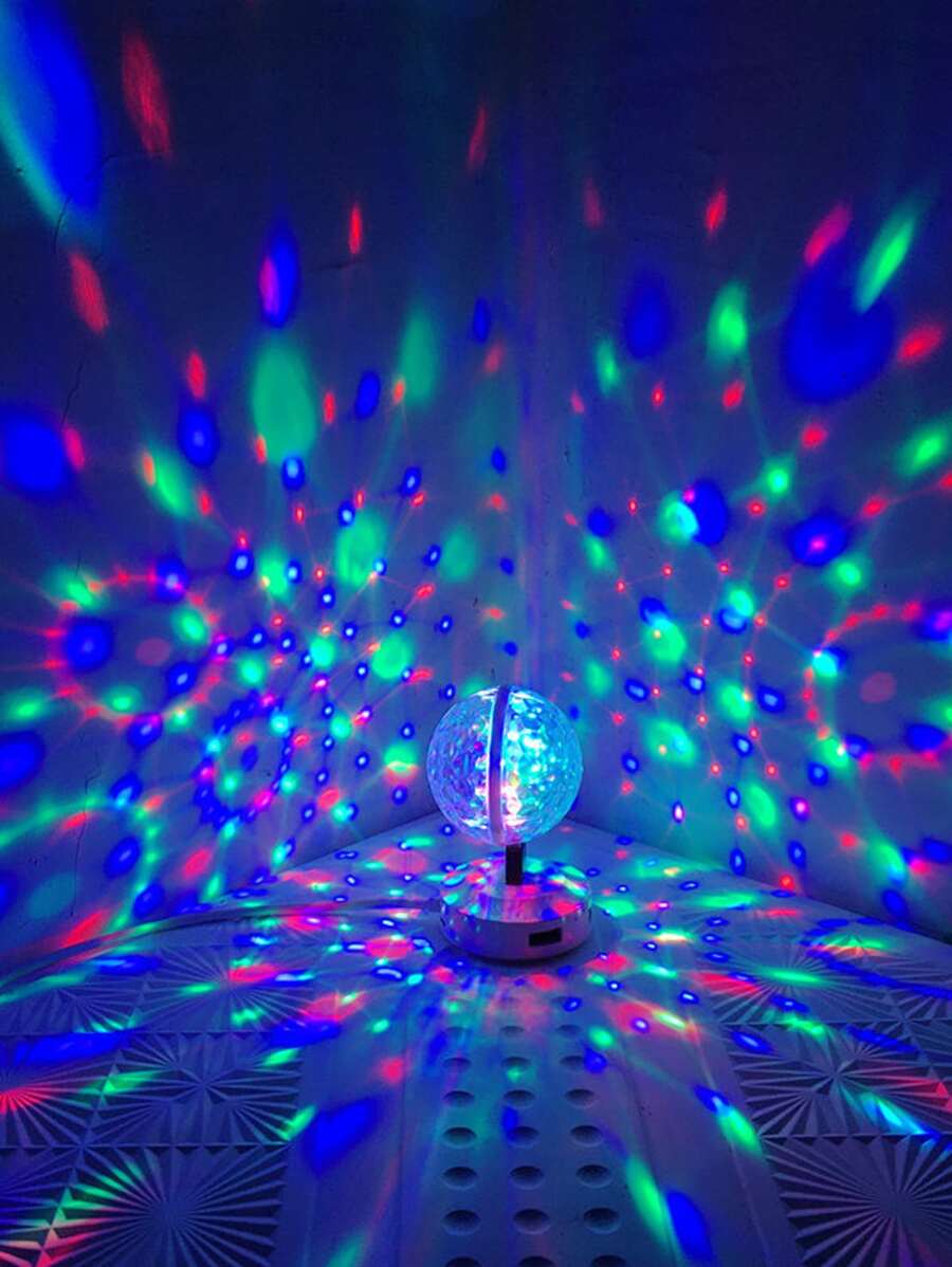 Đèn cảm biến nhịp điệu USB 6cm nhấp nháy hình quả cầu ma thuật, trang trí không khí tiệc tùng, đèn nhạc disco - Nhiều màu - Xem 1