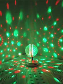 Đèn cảm biến nhịp điệu USB 6cm nhấp nháy hình quả cầu ma thuật, trang trí không khí tiệc tùng, đèn nhạc disco - Nhiều màu - Xem 3