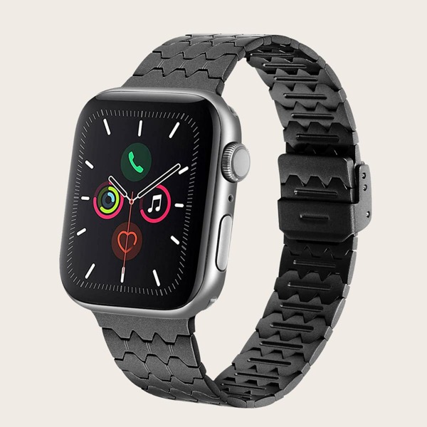 

Ремешок для часов iWatch из нержавеющей стали, Чёрный