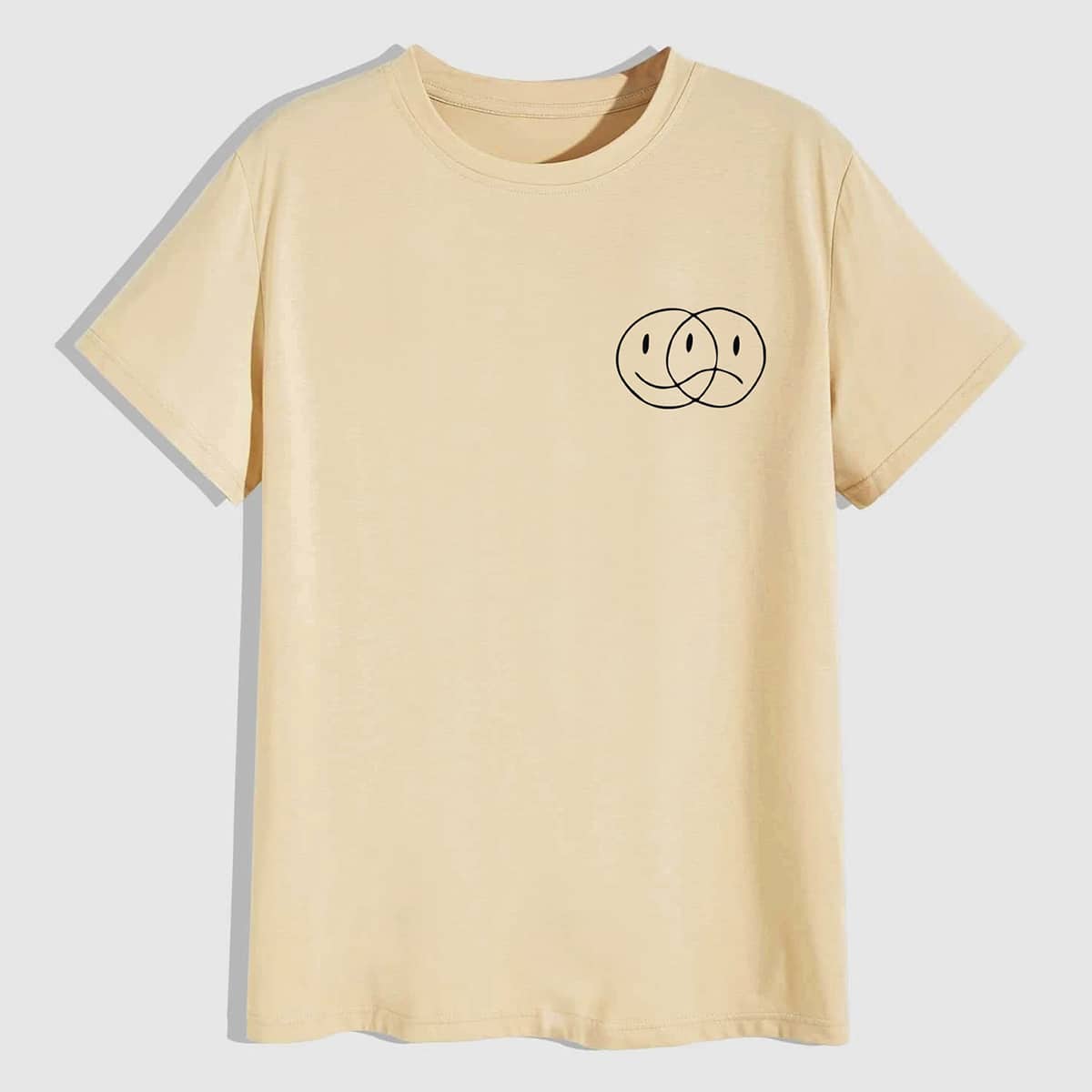 

Guys Cartoon Graphic Tee, Apricot