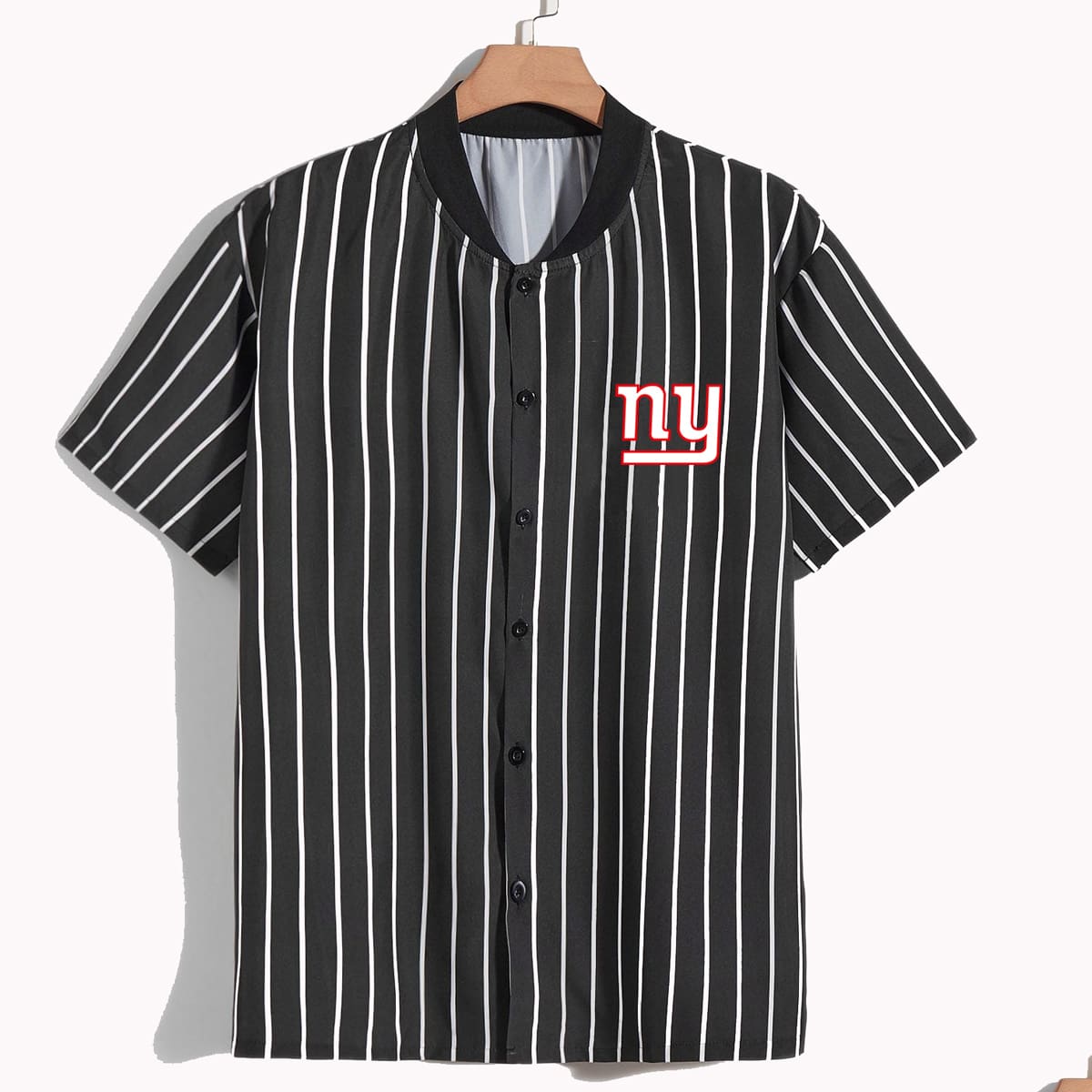 

Guys Striped & Letter Graphic Shirt, Black