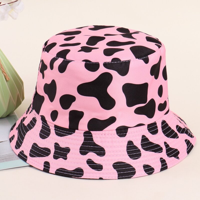 

Cow Print Bucket Hat, Multicolor