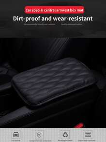 汽車中控台扶手墊 - 黑色 - 查看 3