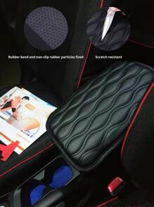 汽車中控台扶手墊 - 黑色 - 查看 4