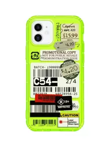 라벨 패턴 폰케이스 - 멀티컬러 - 보기 1