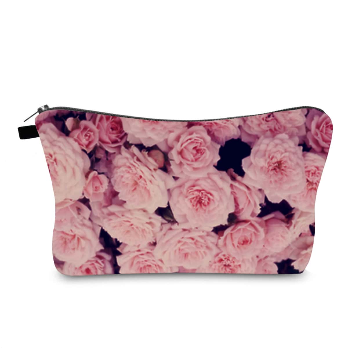

Flower Painted Zipper Makeup Bag, Pink