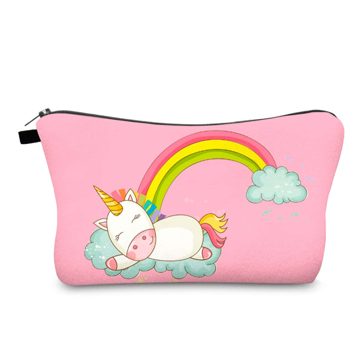 

Cartoon Unicorn Zipper Makeup Bag, Multicolor